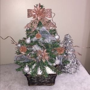 Rose Gold and Silver Christmas Tree